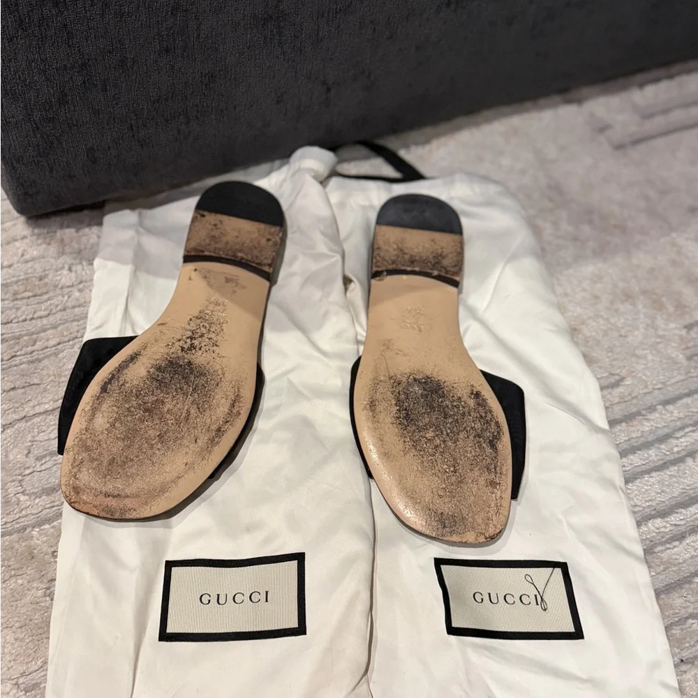 Gucci Black Crystal-Embellished Slide Mules - Picture 3 of 3